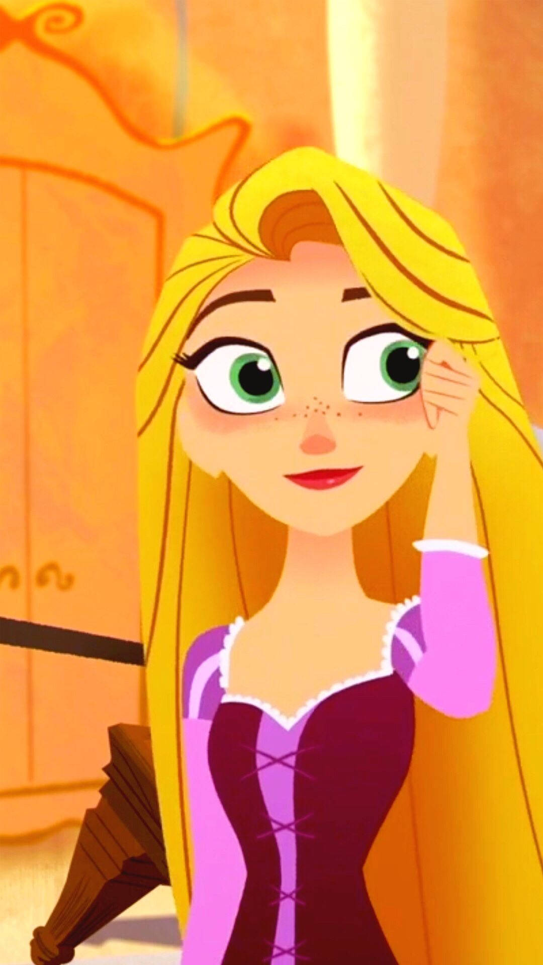 Rapunzel, Bashful Princess Wallpaper