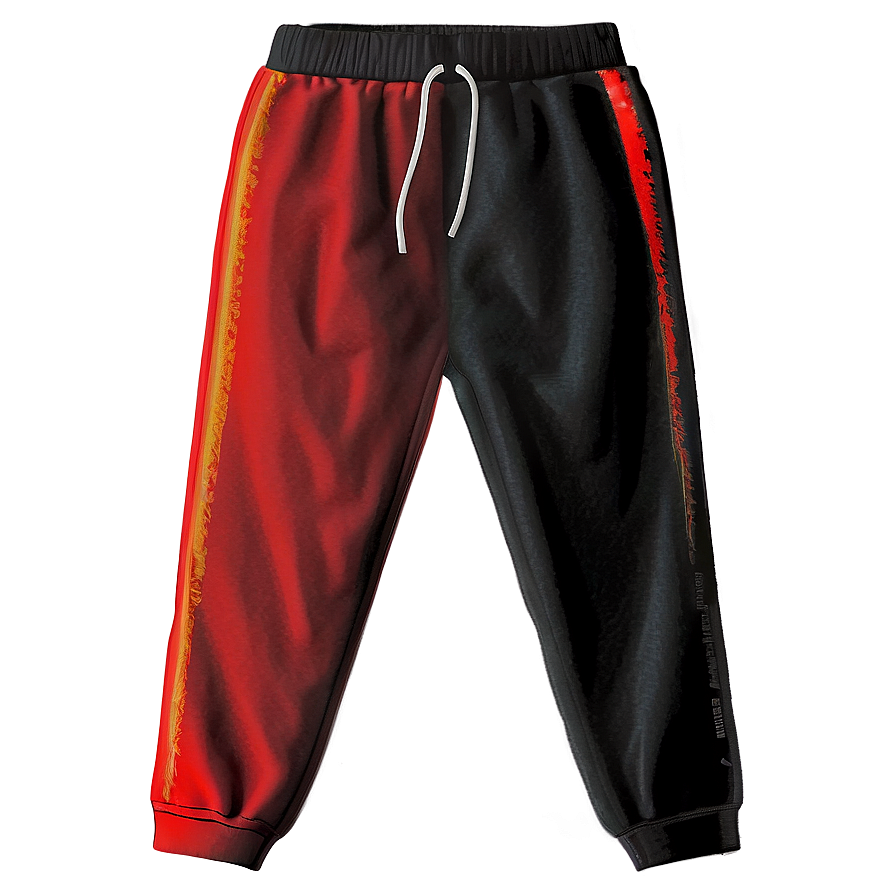 Basic Black Sweatpants Png 06132024 PNG