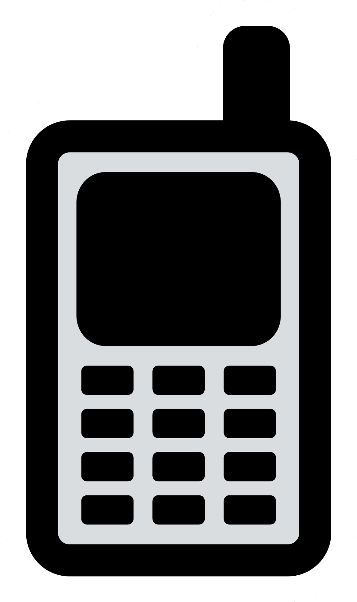 Basic Mobile Phone Clipart PNG