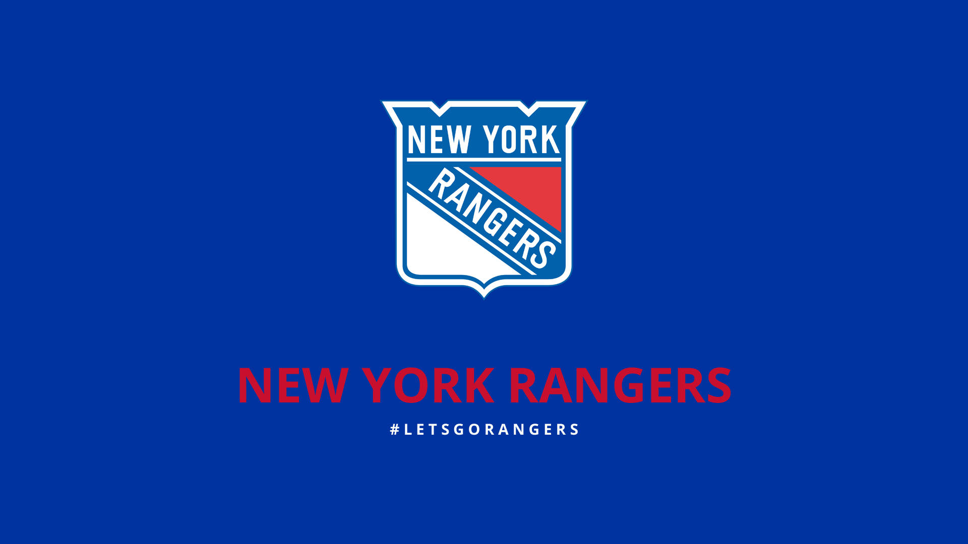 Basic New York Rangers Poster Wallpaper