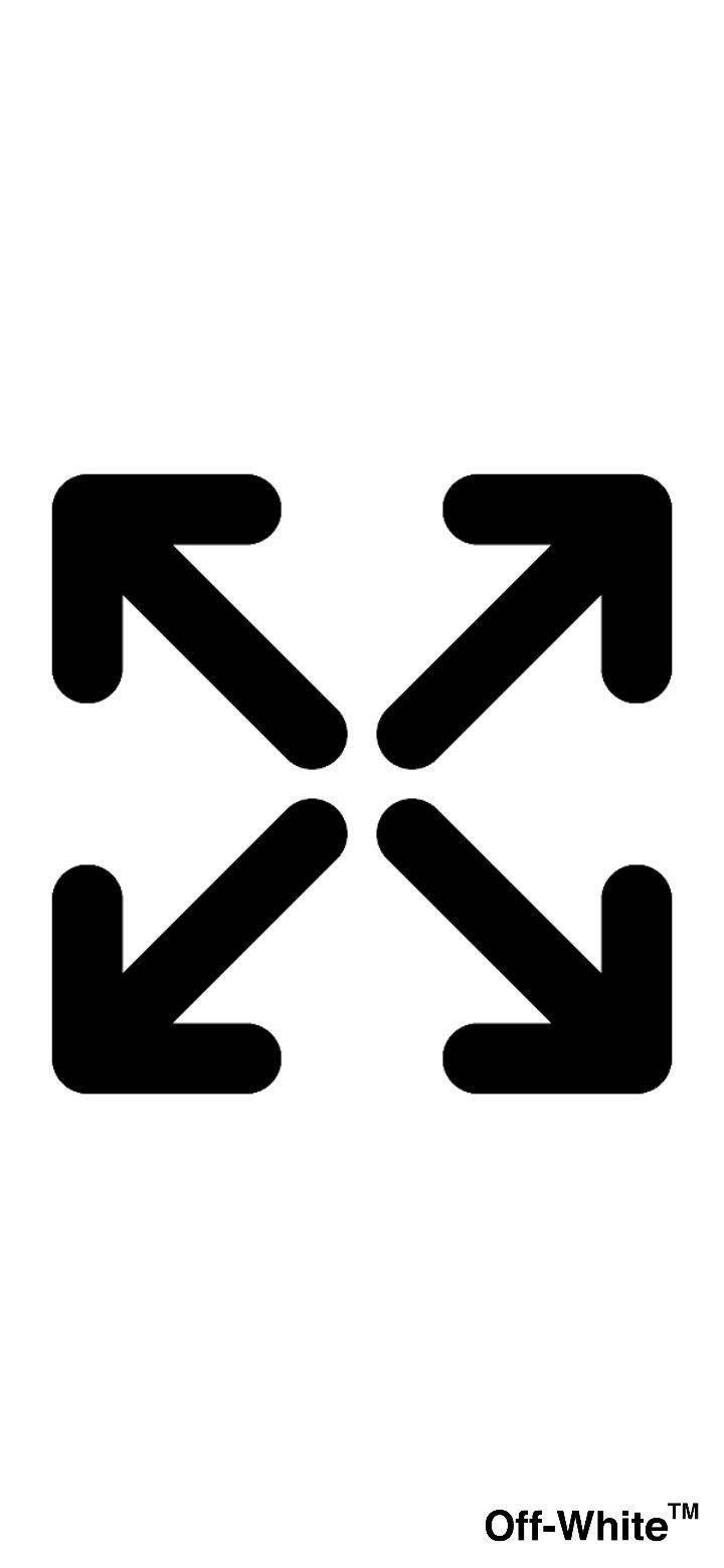 Basic Off White Logo Arrows Wallpaper