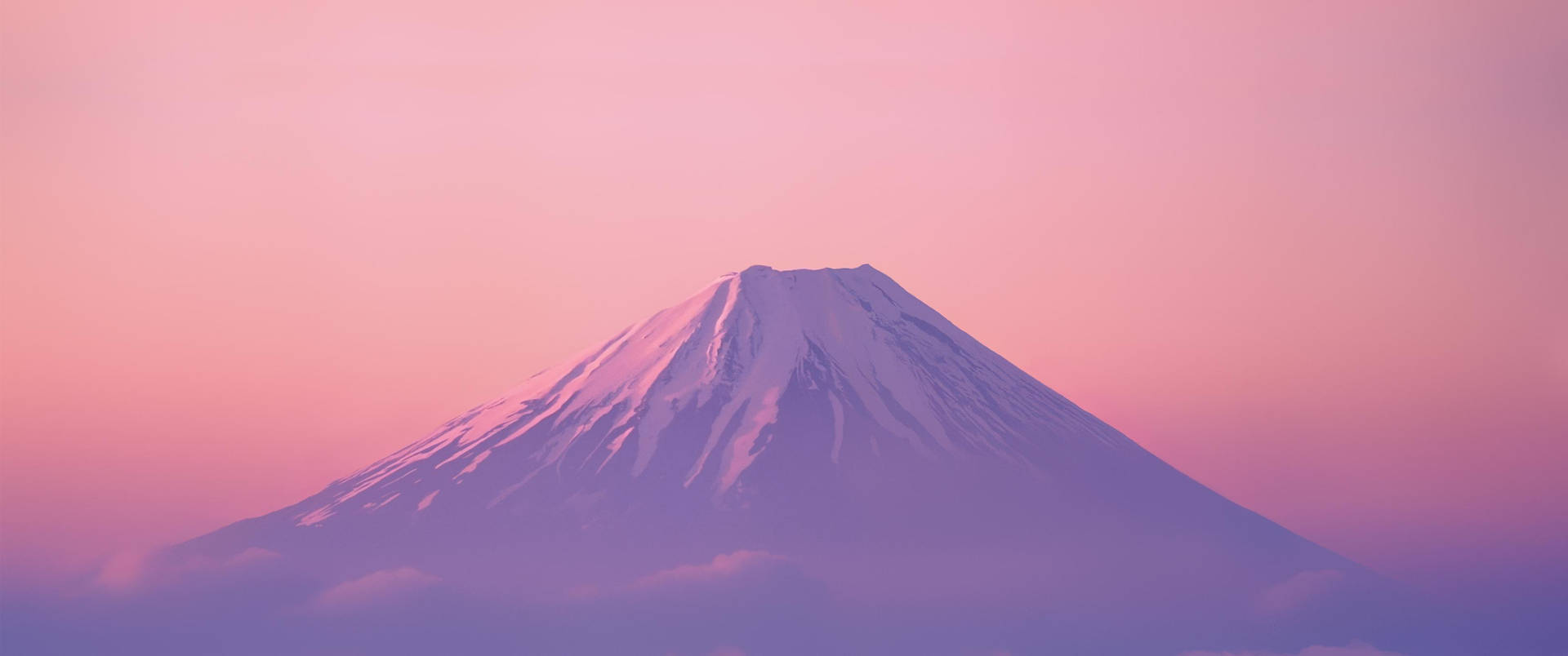 Basic Pink Mountain Wallpaper