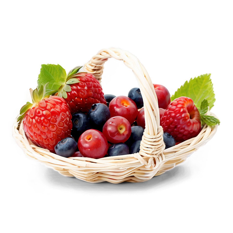 Download Basket Of Berries Png Sap76 | Wallpapers.com