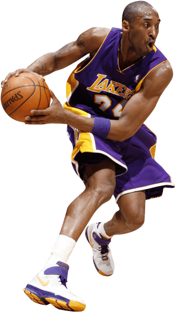 Basketball Action Shot Lakers24 PNG