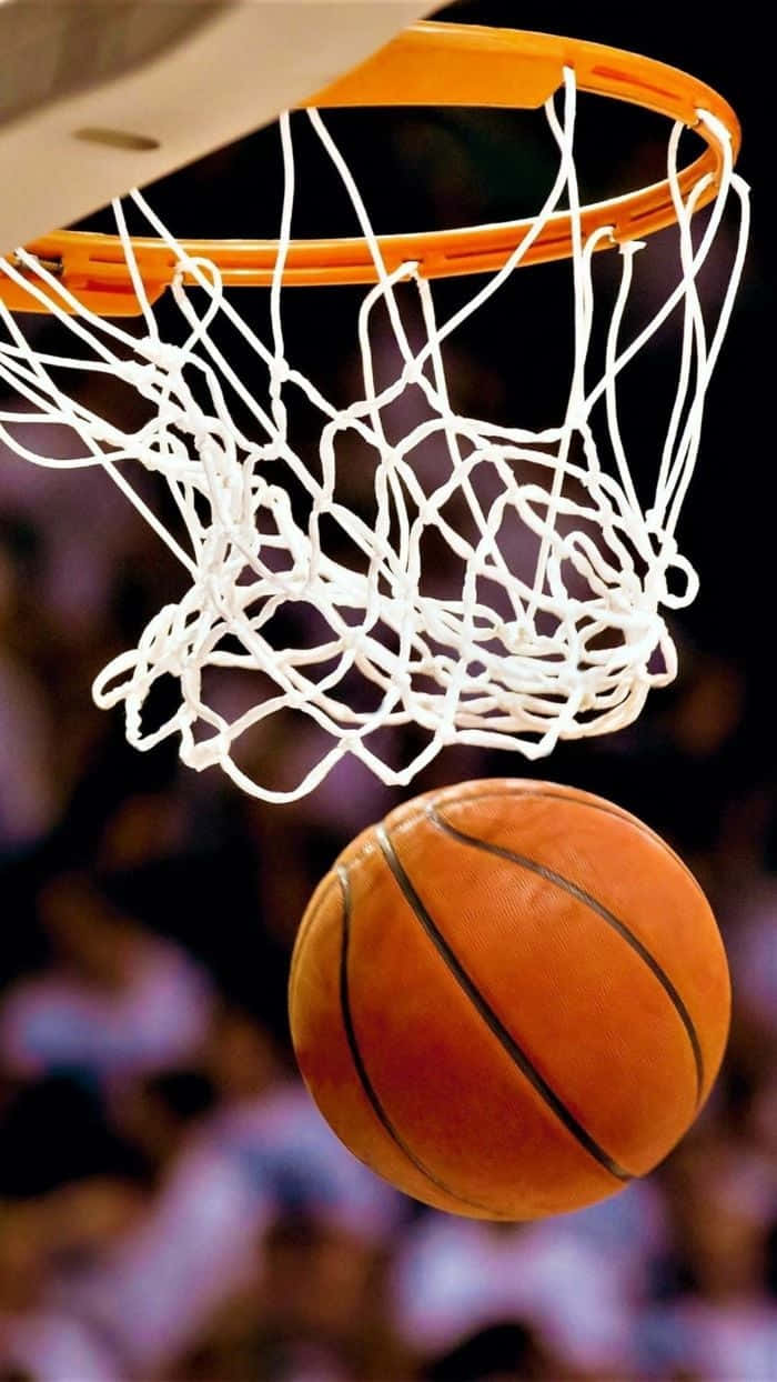 Basketball Aesthetic Ring Blurred Background Wallpaper
