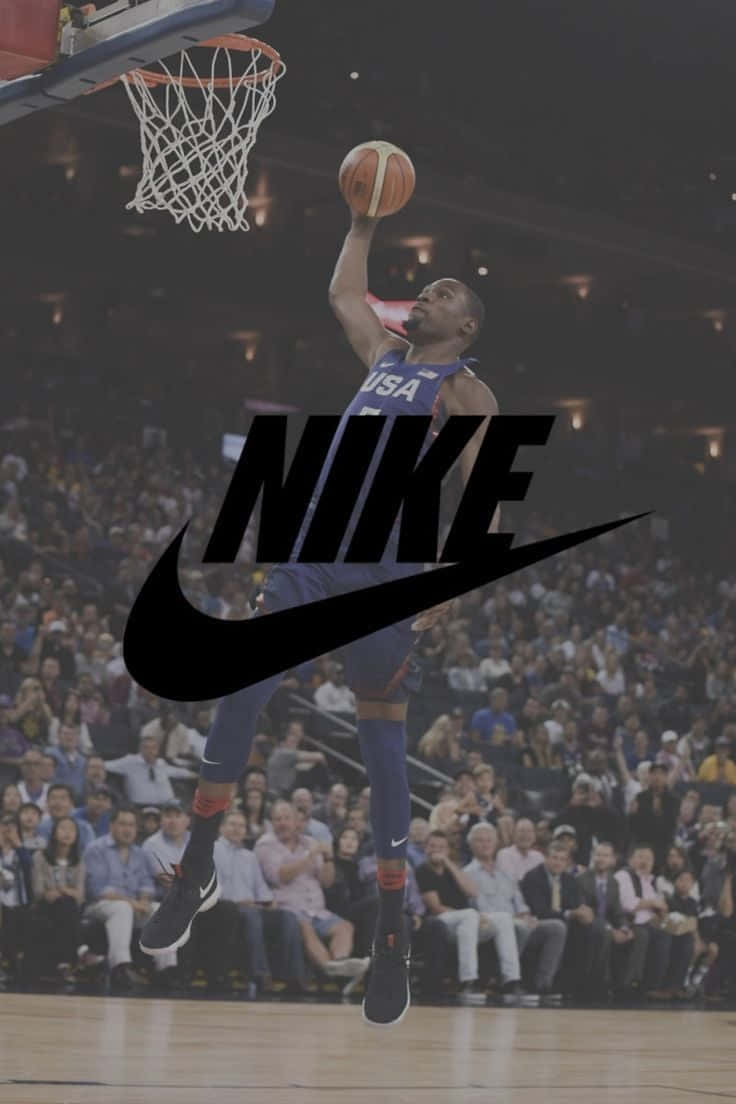 Basketball Aesthetic Player Nike Logo Wallpaper