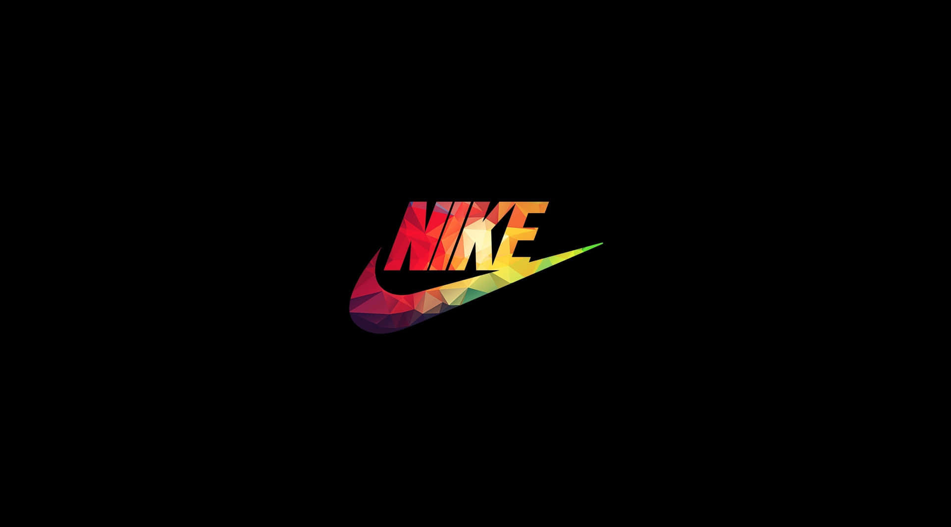 Fondoestético Negro Con El Logo De Nike Swoosh De Baloncesto.