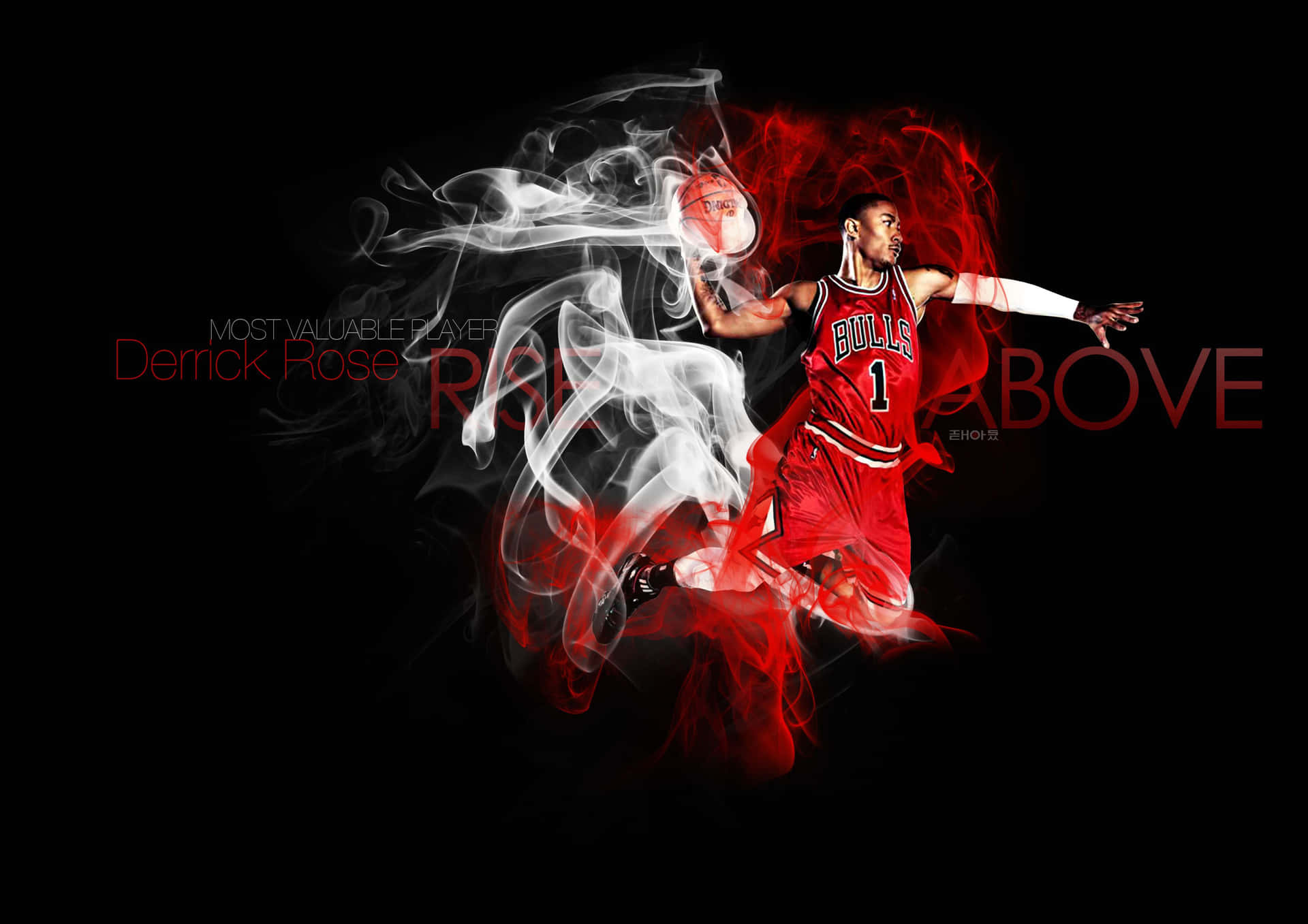 Derrick Rose Basketball Digital Art Background
