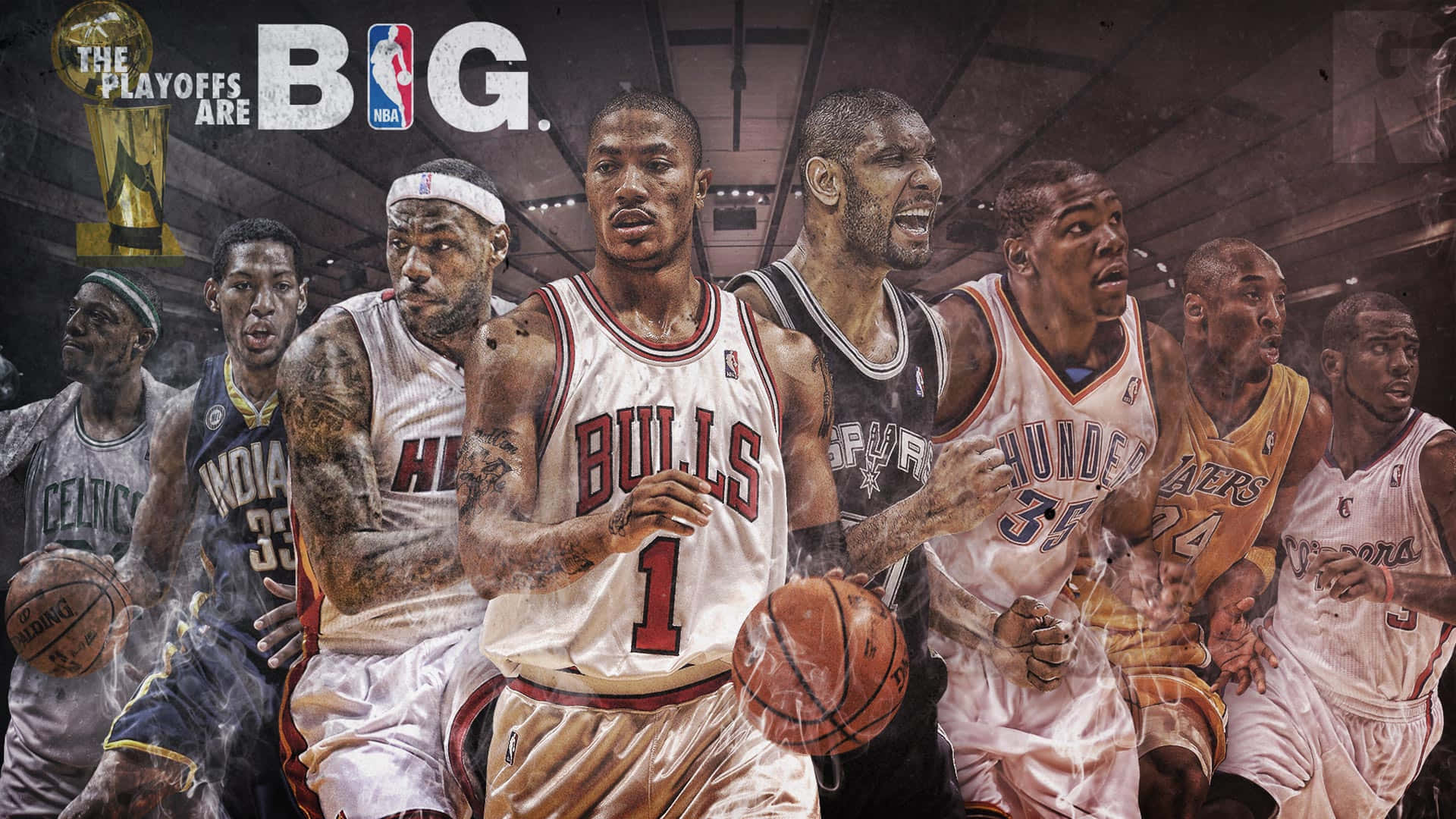 National Basketball Association Playoffs Poster Background