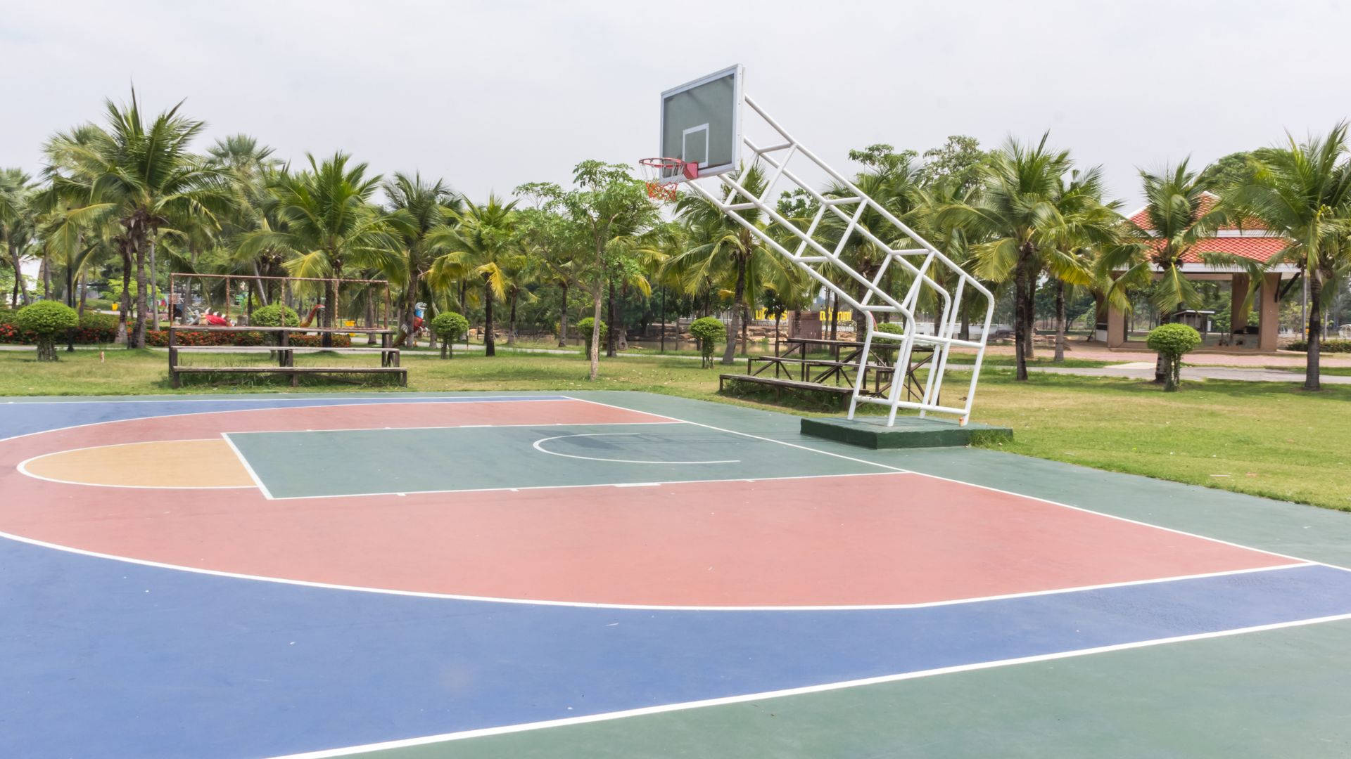 Campoda Basket Mezza-corte Casa Club Sfondo