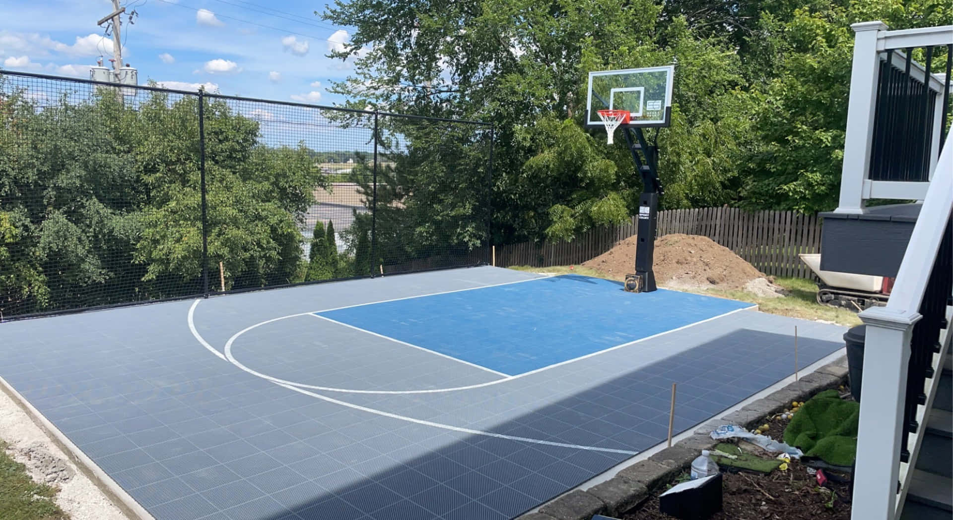 Blue Basketball Court Pictures