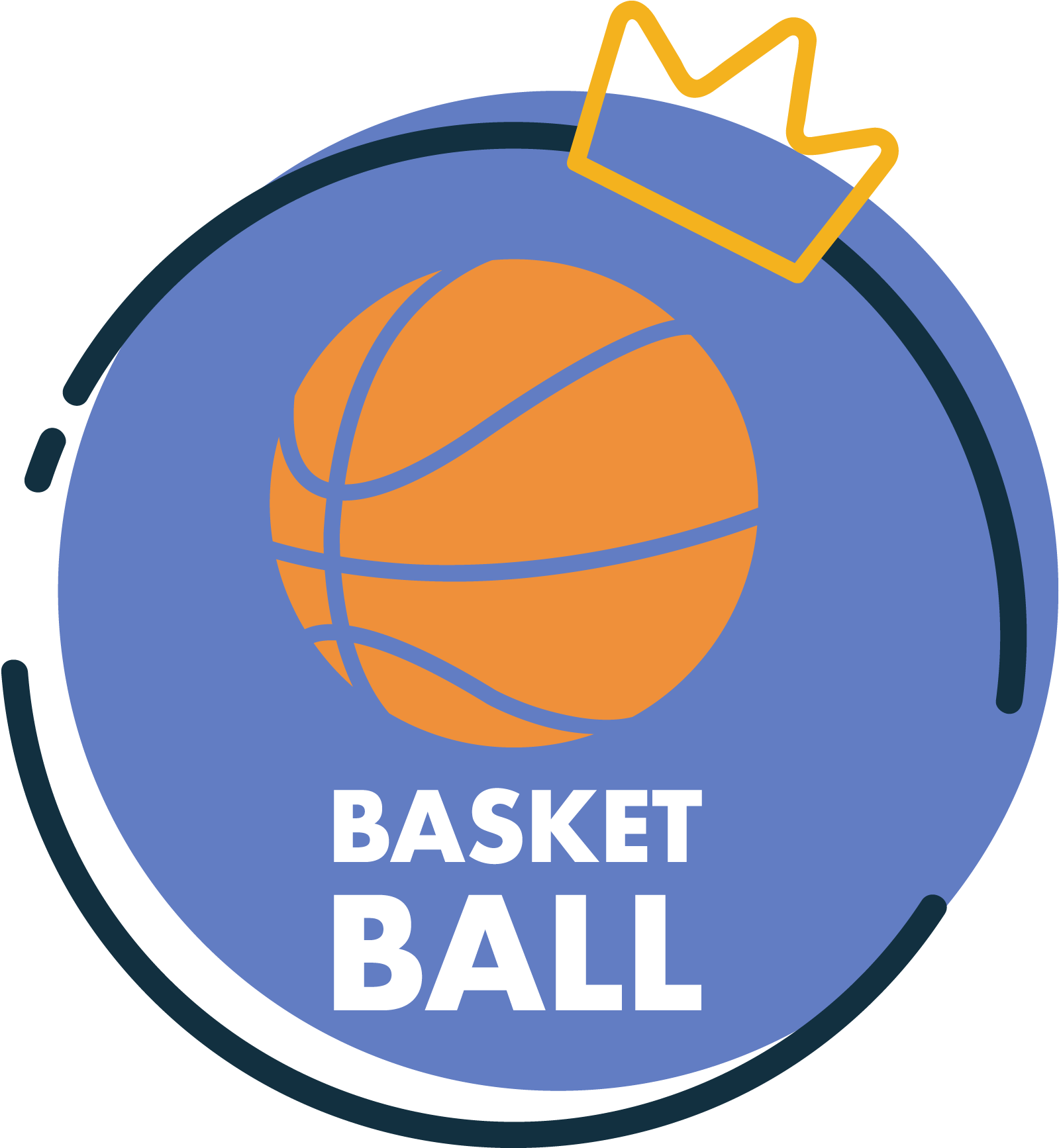 Download Basketball_ Icon_with_ Crown | Wallpapers.com