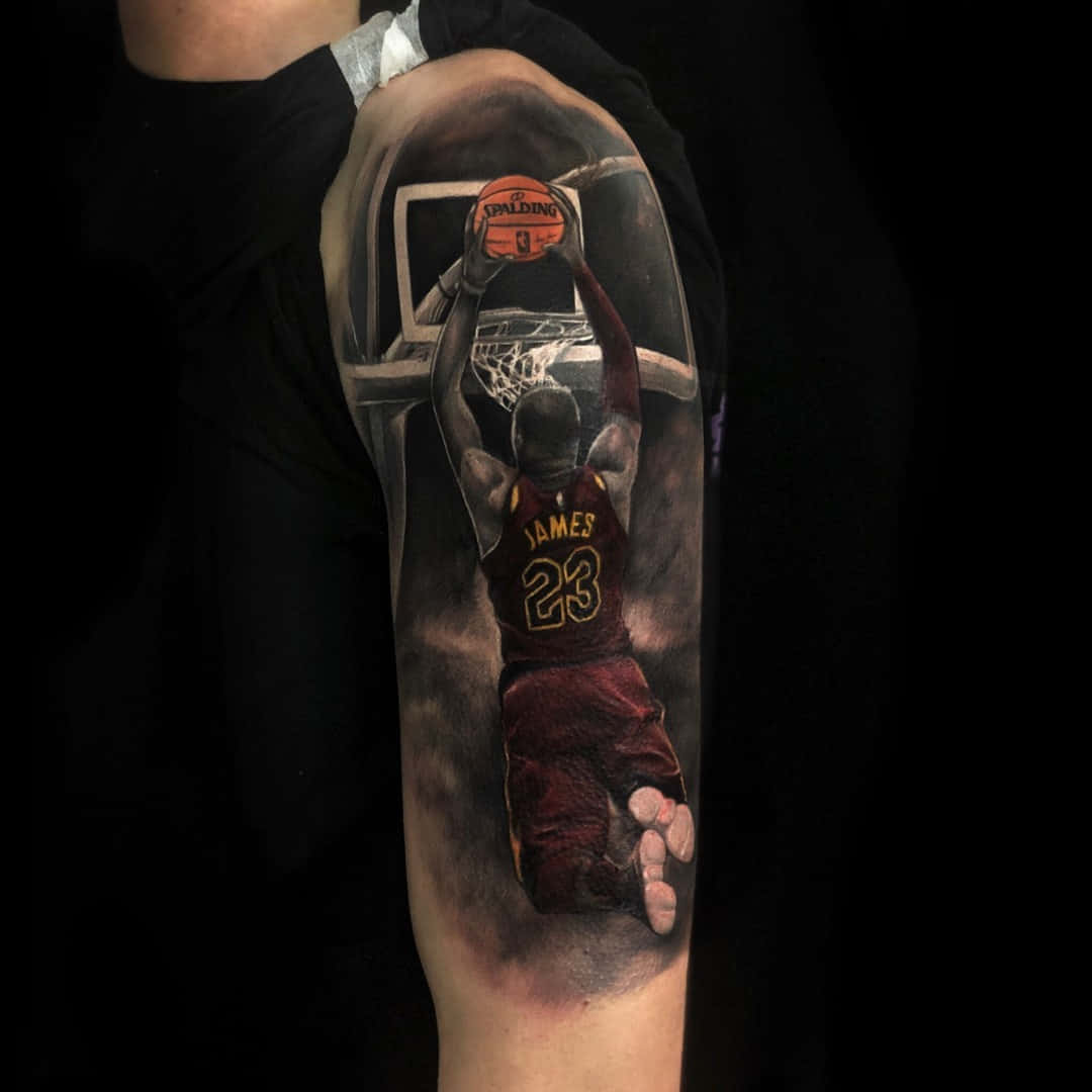 Basketball Dunk Tattoo Arm Wallpaper