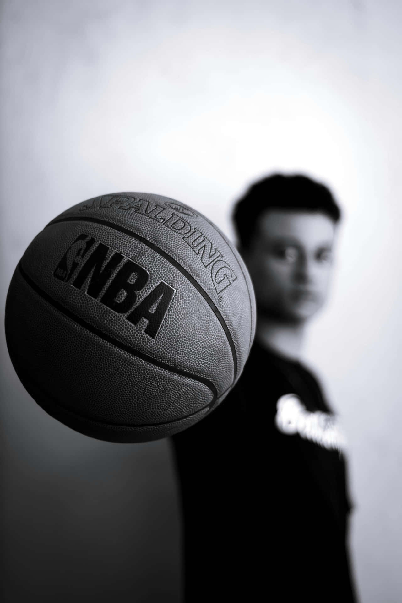 Basketball Focus Portrait Wallpaper