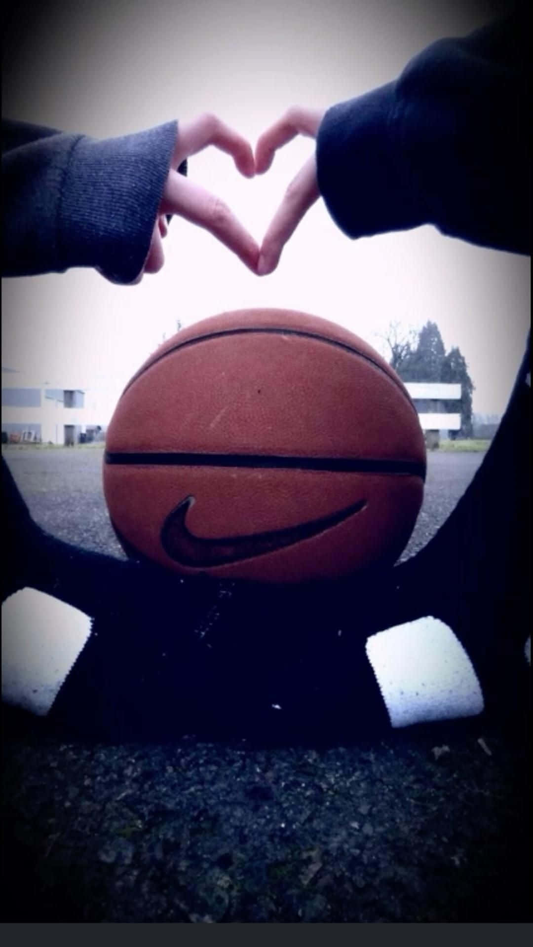 Basketball Heart Aesthetic Wallpaper