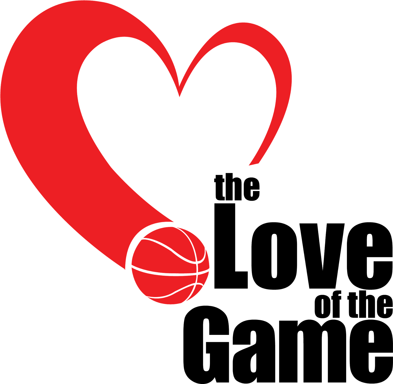 Basketball Heart Love Game Logo PNG