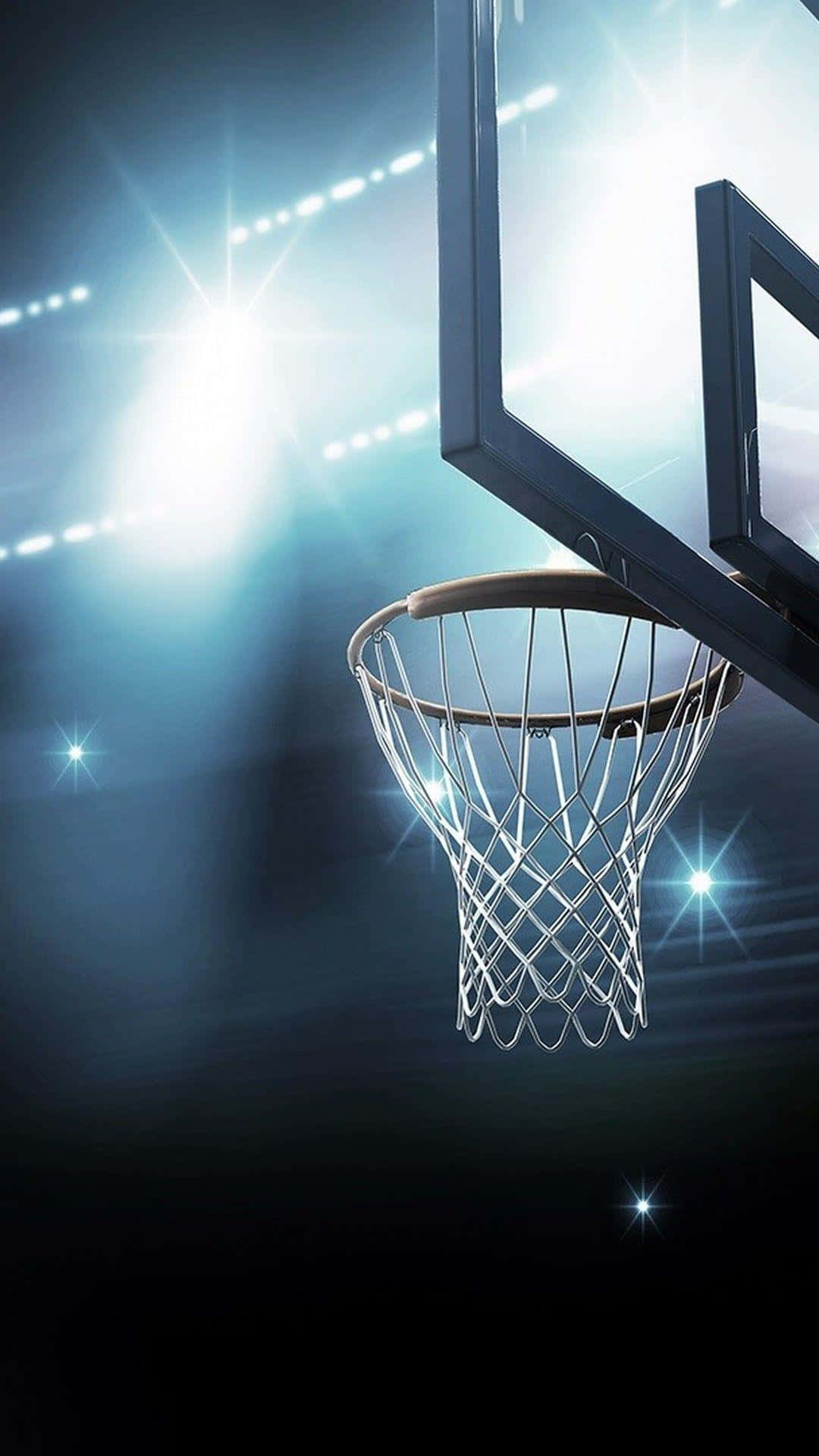Basketball Hoop Spotlight Wallpaper