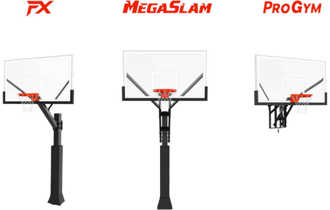 Basketball Hoop Systems Comparison PNG