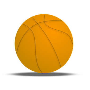 Basketball Icon Black Background PNG
