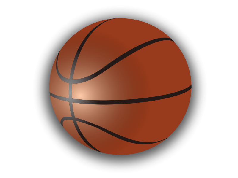 Basketball Icon Dark Background PNG