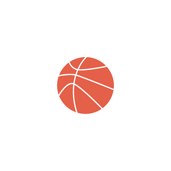 Basketball Icon Simple Design PNG