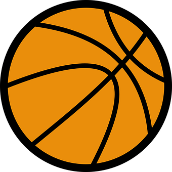Basketball Icon Simple Graphic PNG