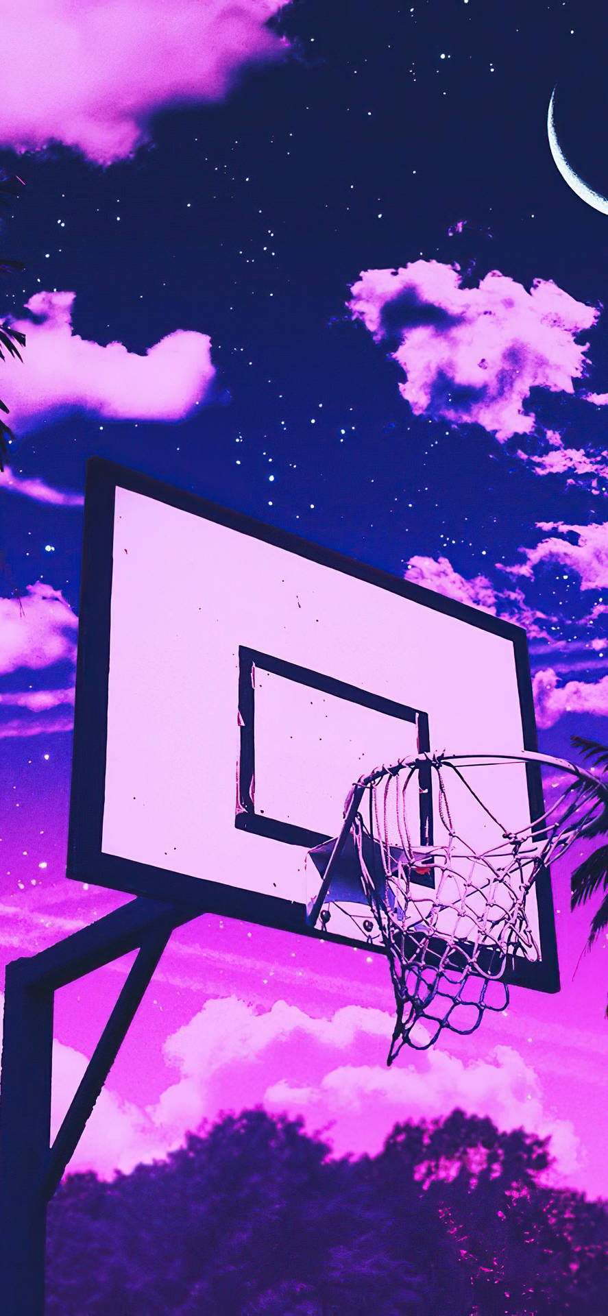 Basketball Iphone Ring And Purple Clouds
