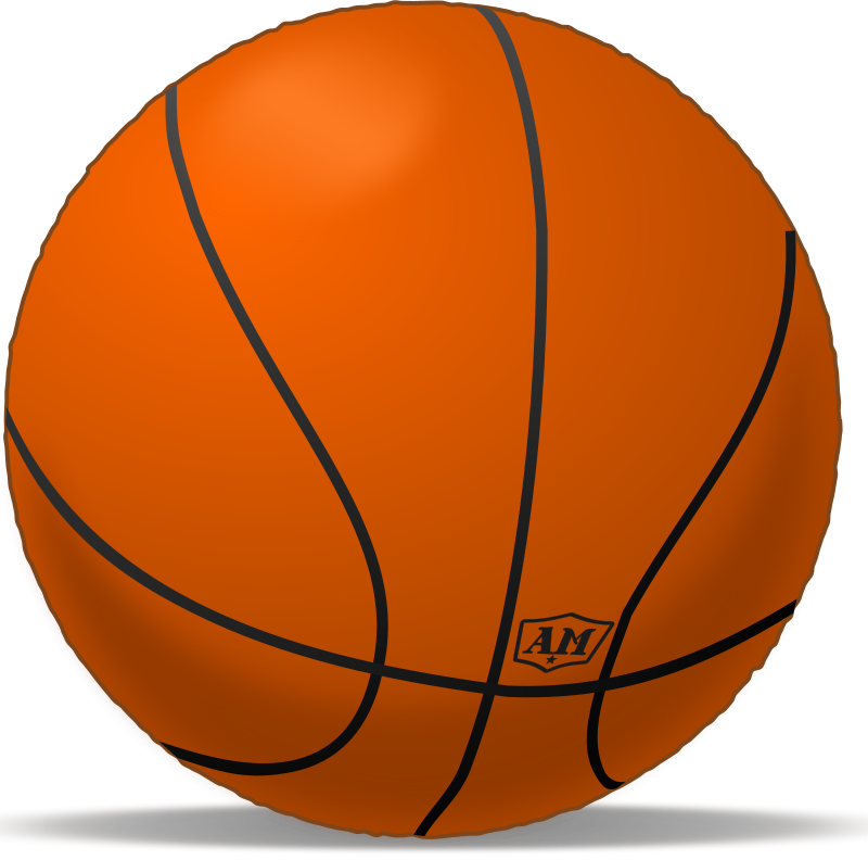 Basketball Isolatedon Black Background PNG