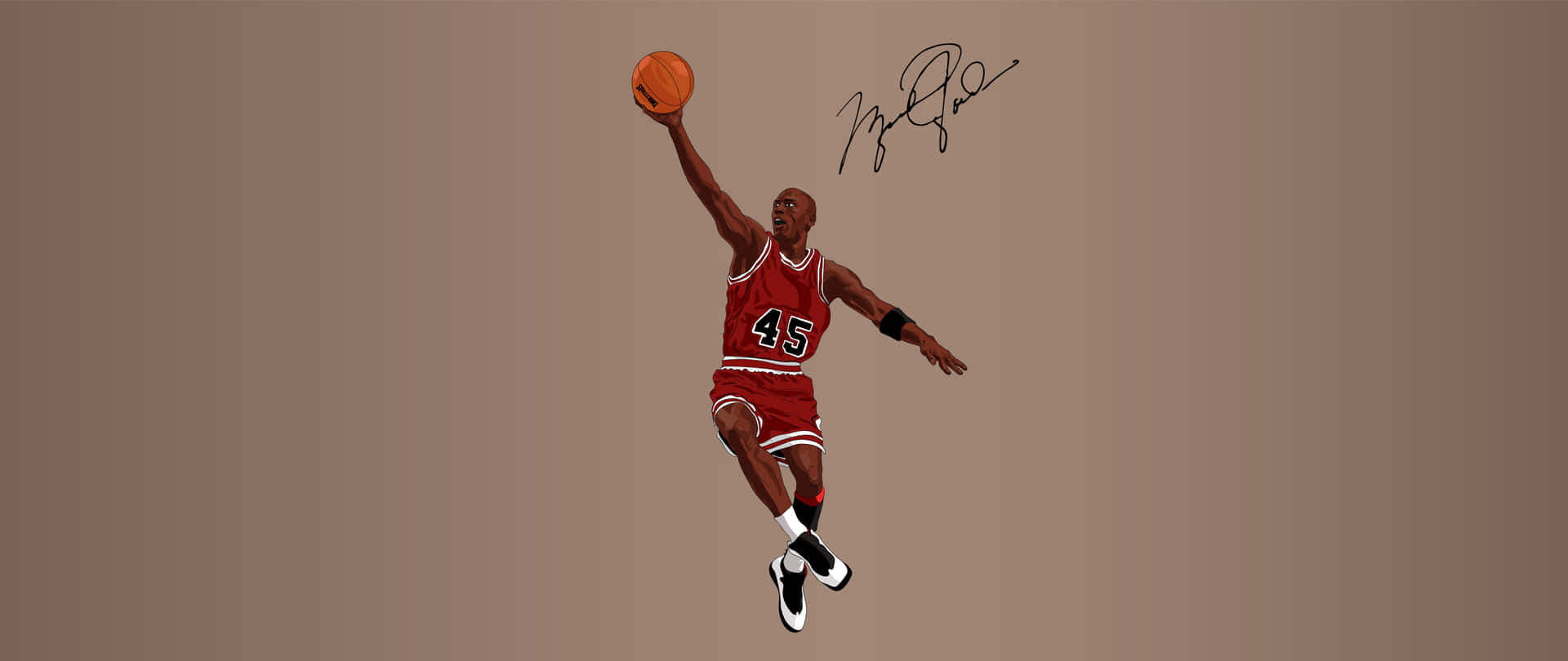 Basketball Legend Airborne45 Wallpaper