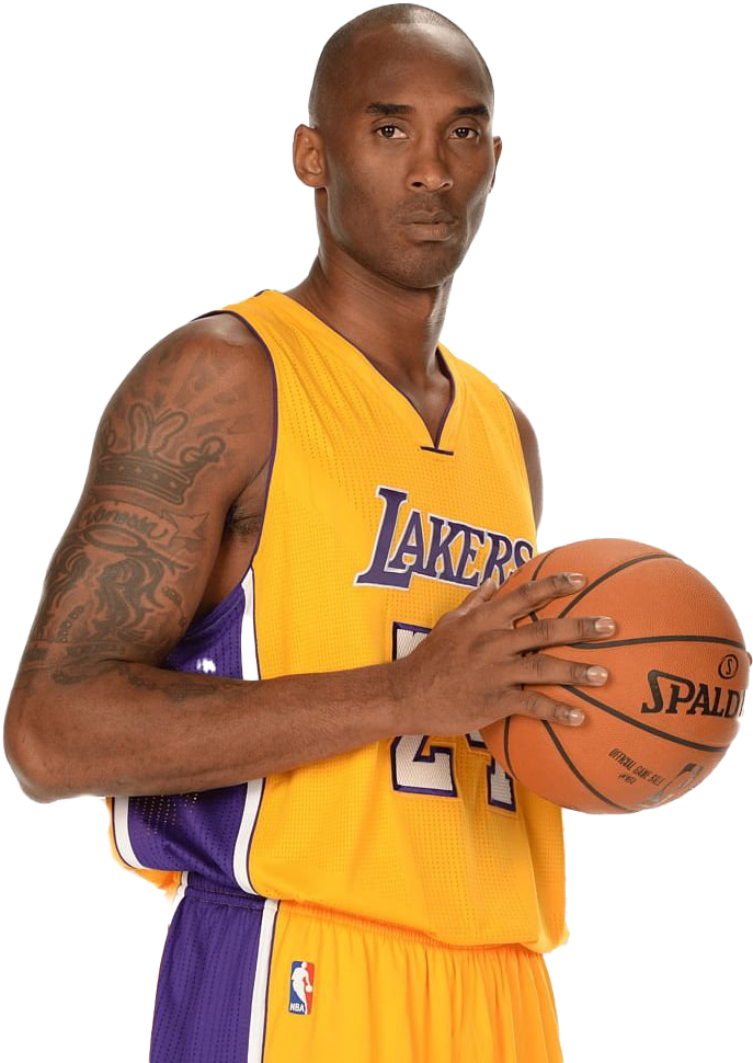 Basketball Legendin Lakers Uniform PNG