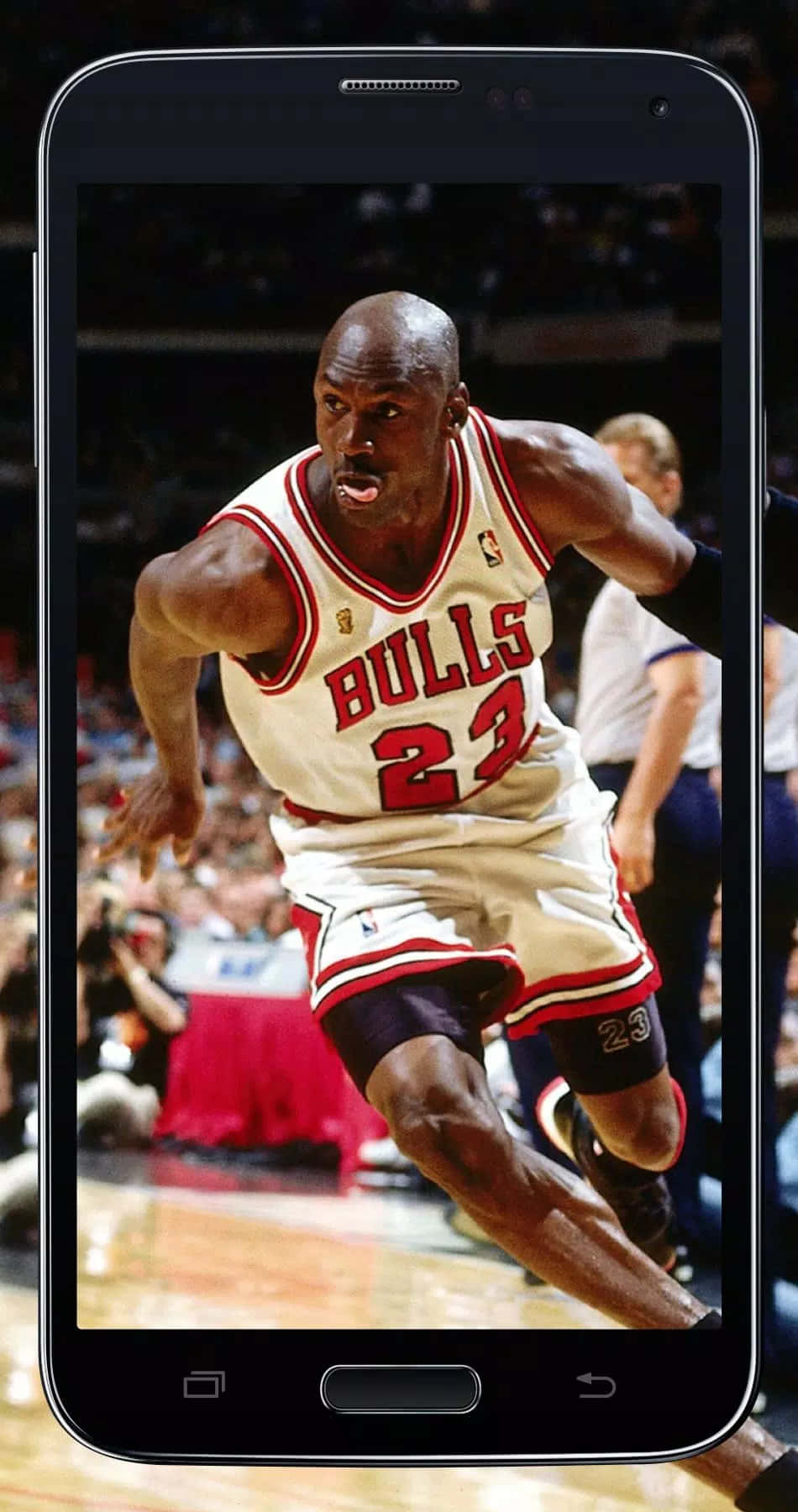 "Michael Jordan showing his skill and finesse on the court." Wallpaper