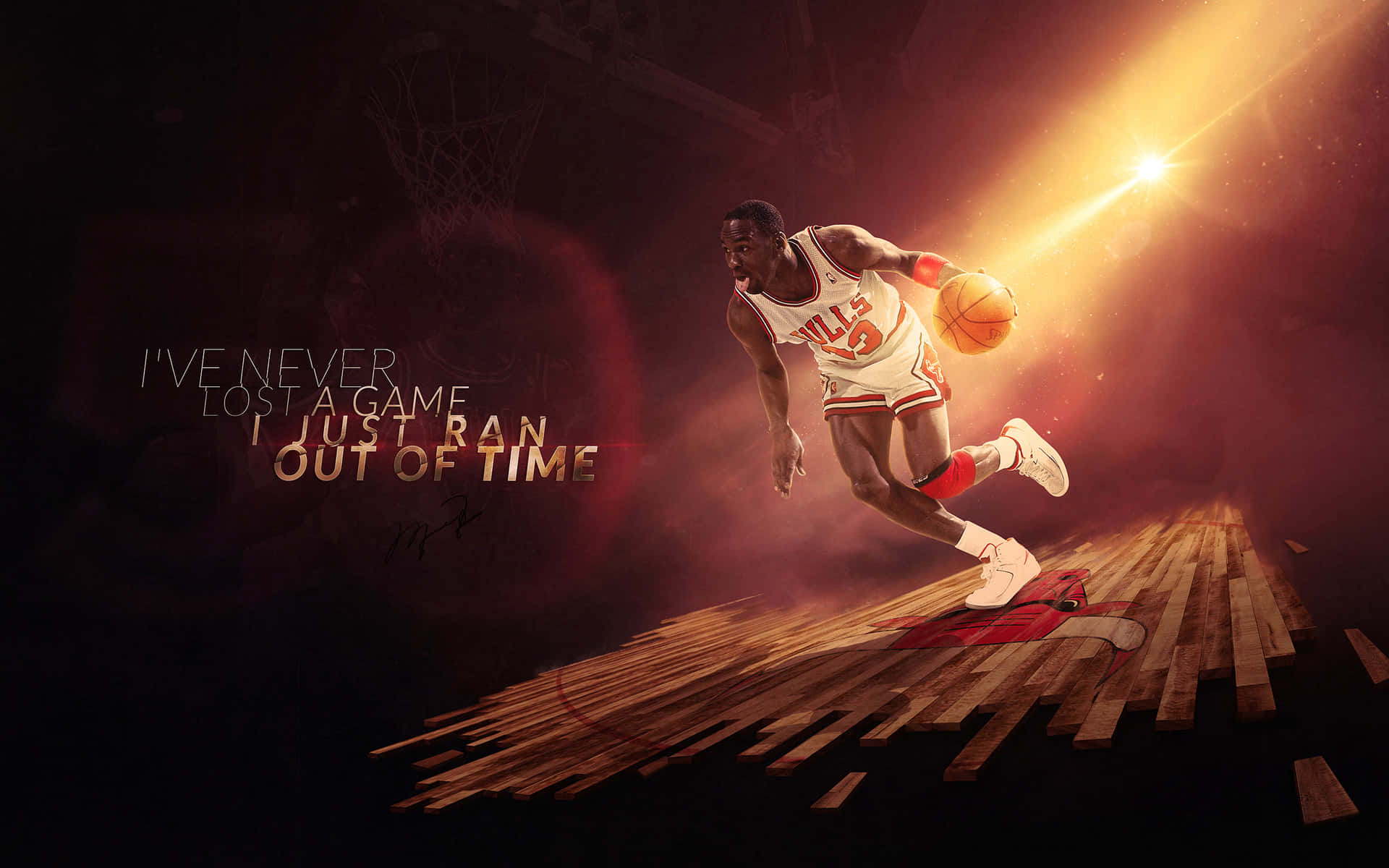 Michael Jordan, den ultimative basketball-gås. Wallpaper