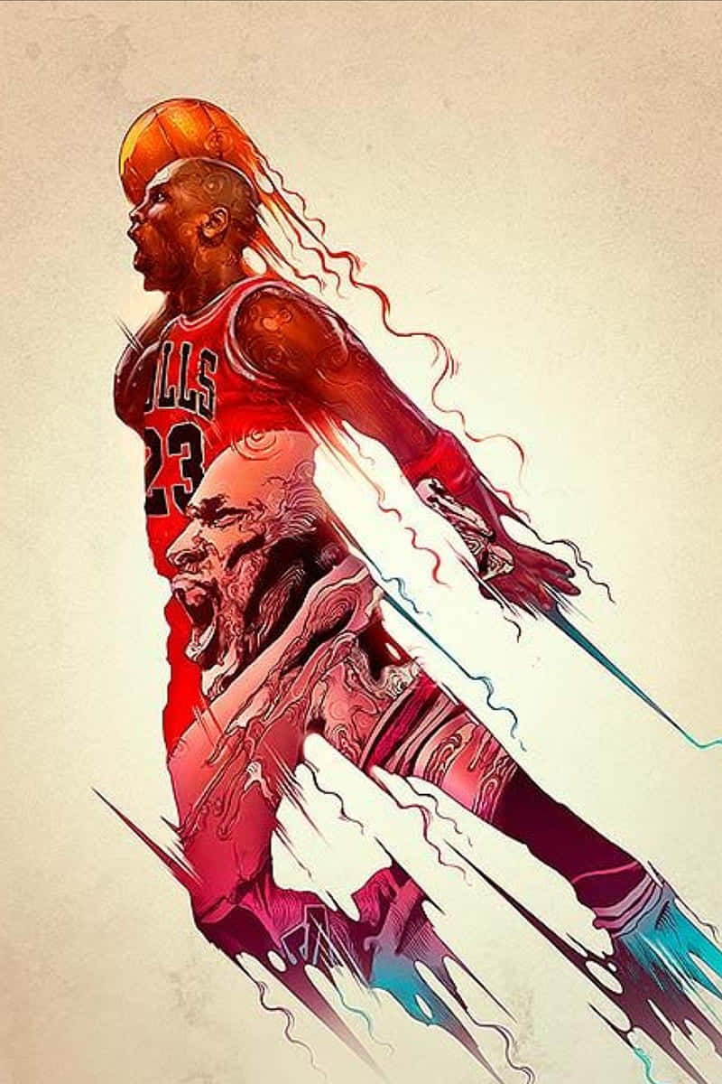 Basketball Michael Jordan Fan Art Wallpaper