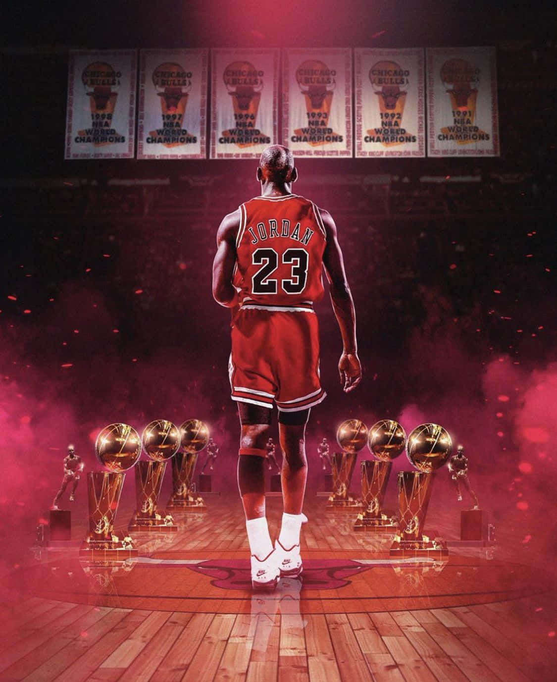 Michael Jordan #23 på sit karrierehøjdepunkt Wallpaper