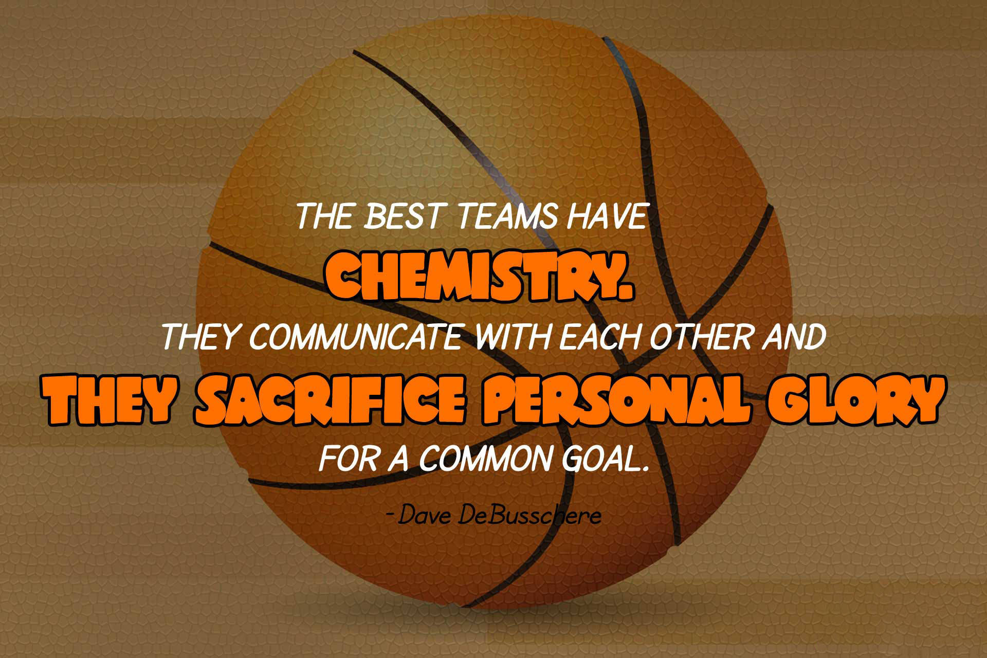 Basketball Motivation Dave Debusschere Citat Wallpaper