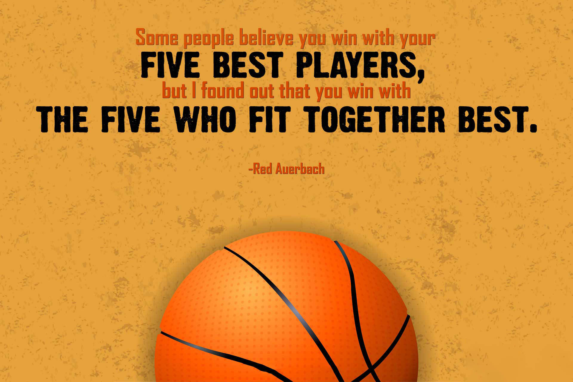 Basketball Motivation Red Auerbach Quote