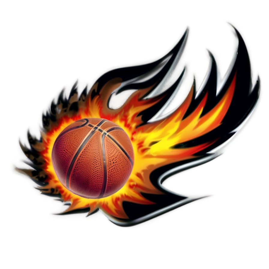 Download Basketball On Fire Png 04302024 | Wallpapers.com