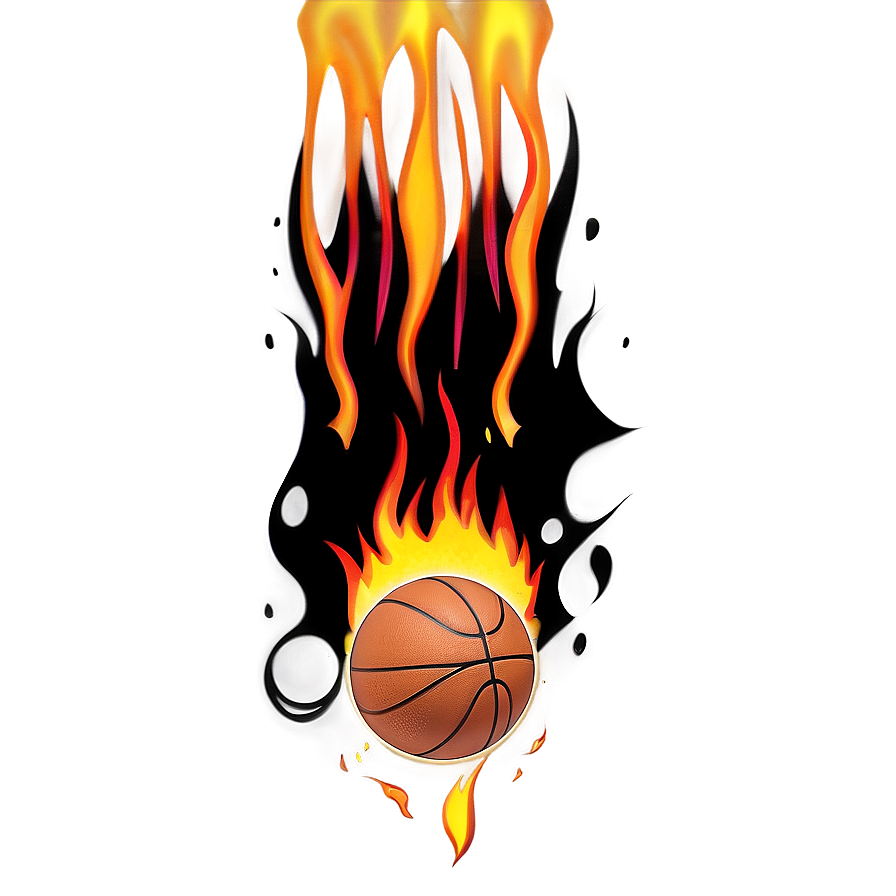 Download Basketball On Fire Png 85 