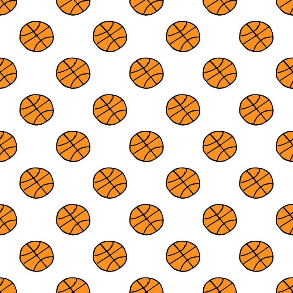 Basketball Pattern Background Wallpaper