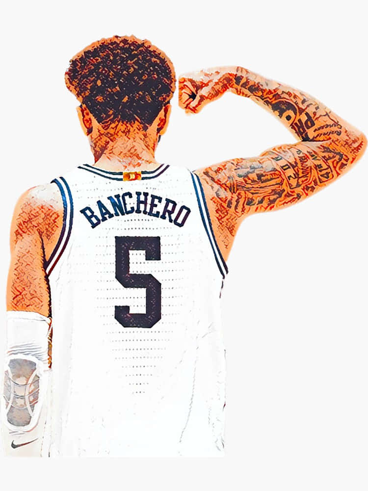 Basketball Player Banchero Number5 Jersey Wallpaper