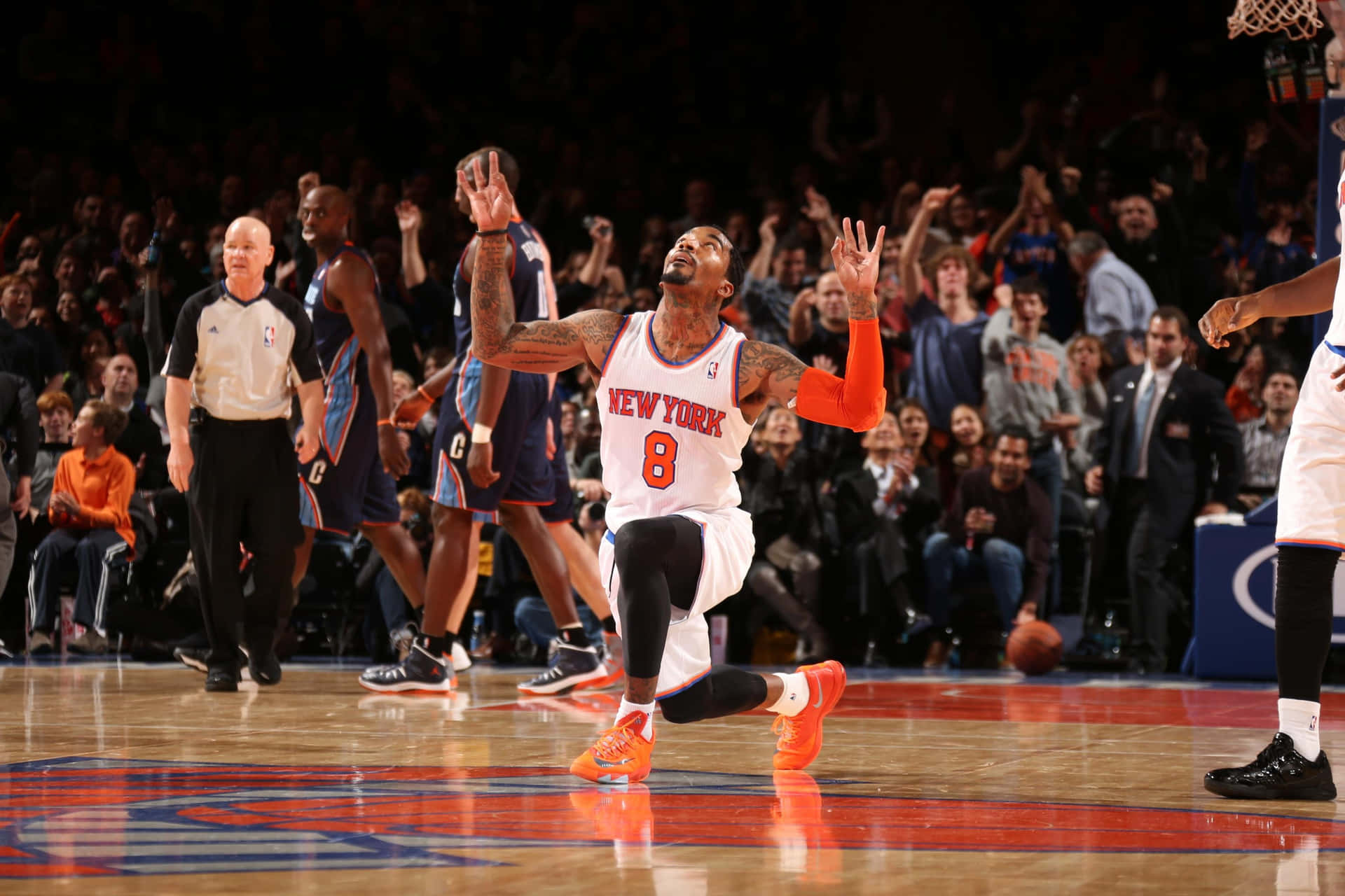Basketball_ Player_ Celebration_ New_ York_ Knicks Wallpaper