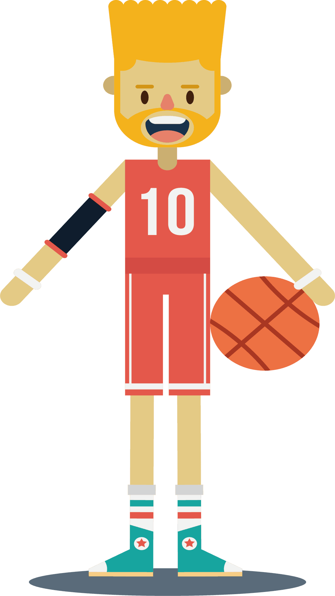 Basketball Player Clipart Number10 PNG