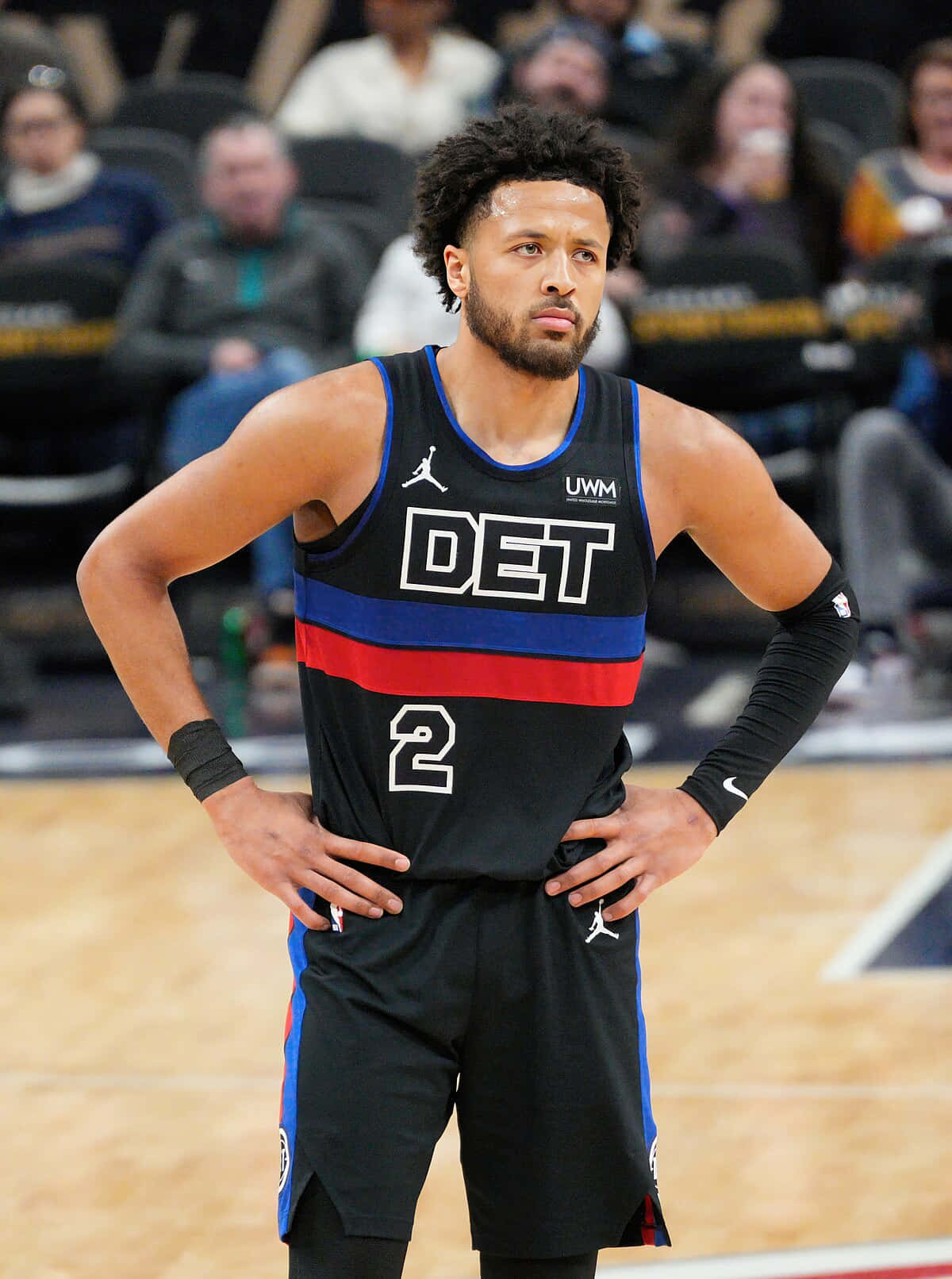 Basketball Player Detroit Pistons Uniform Wallpaper