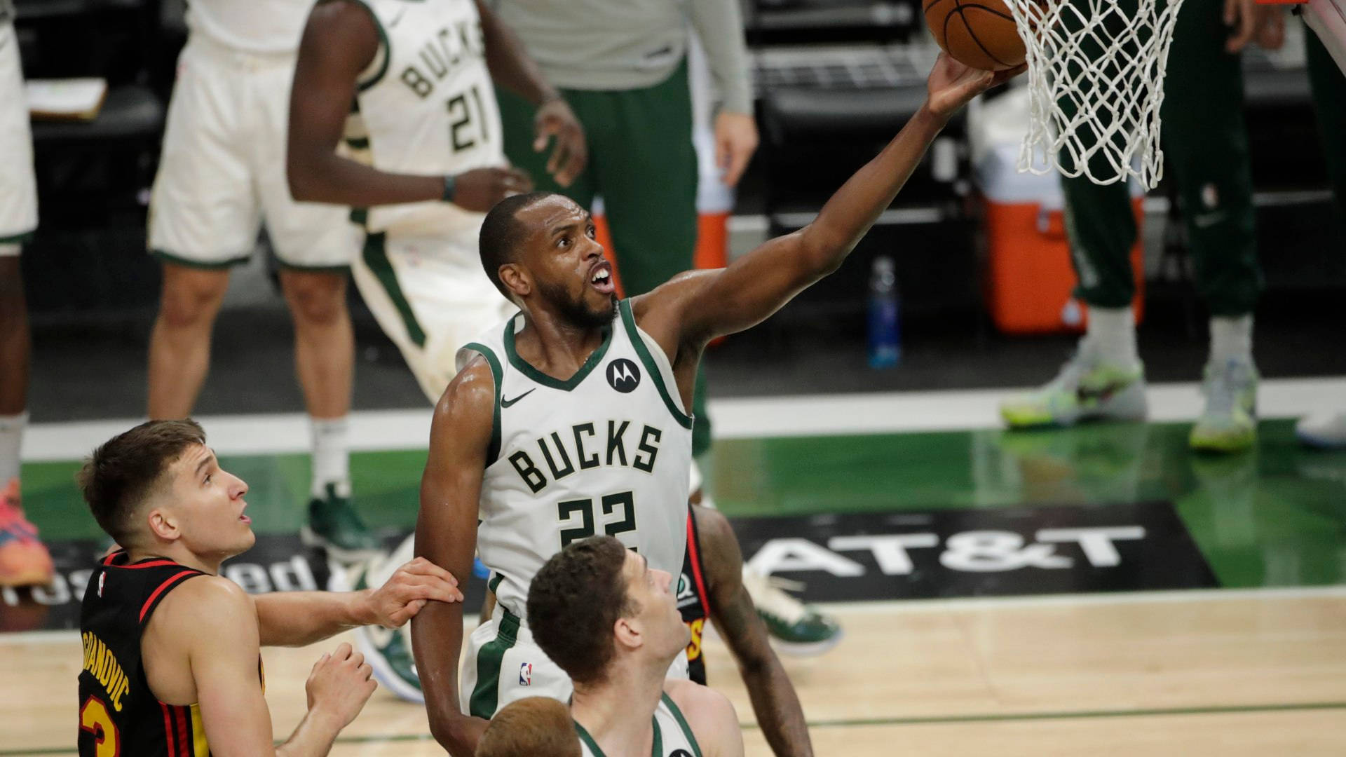 Basketball spiller Khris Middleton Tapet: Wallpaper