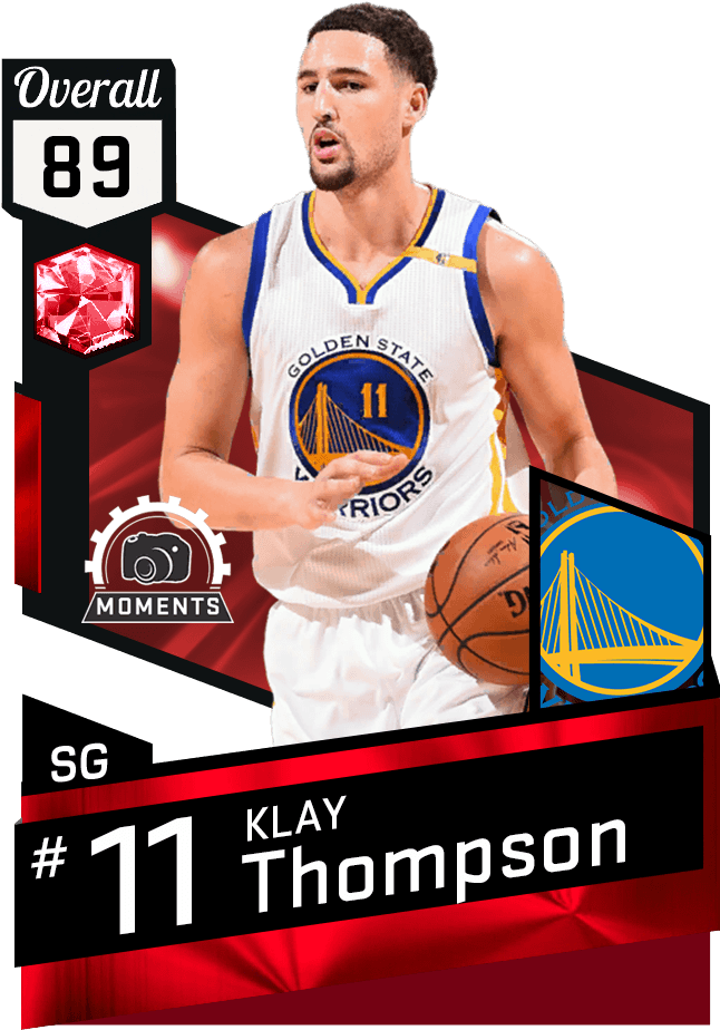 Basketball Player Klay Thompson Card PNG