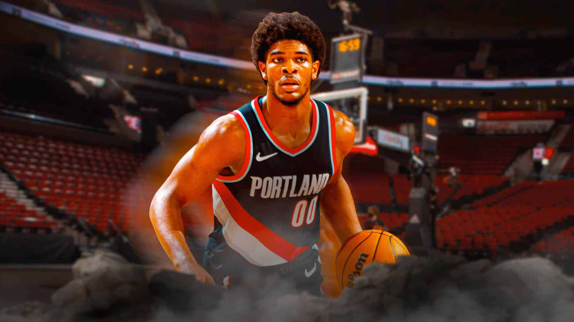 Basketball Player Portland00 Dribbling Wallpaper