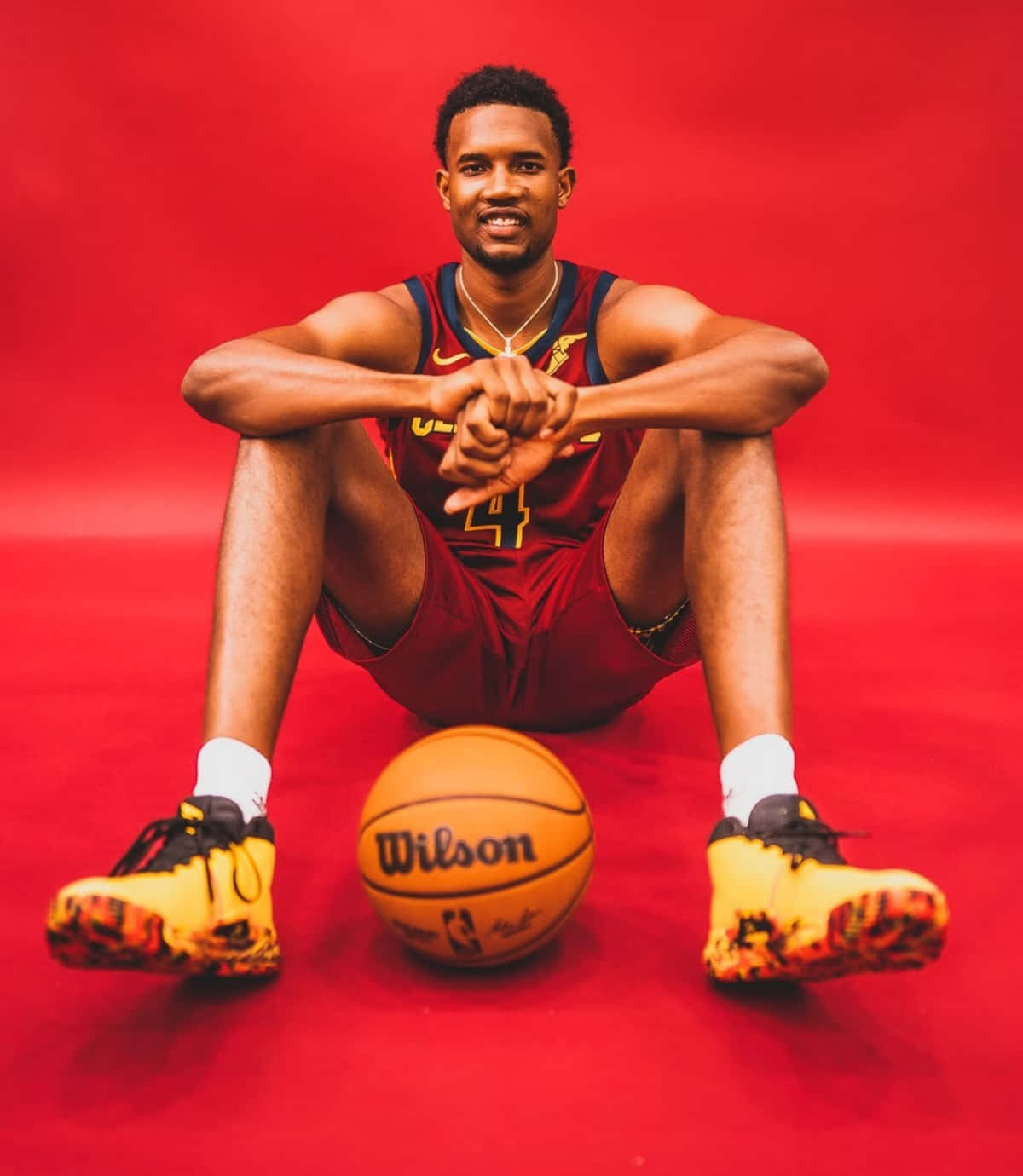 Basketball Player Red Backdrop Wallpaper