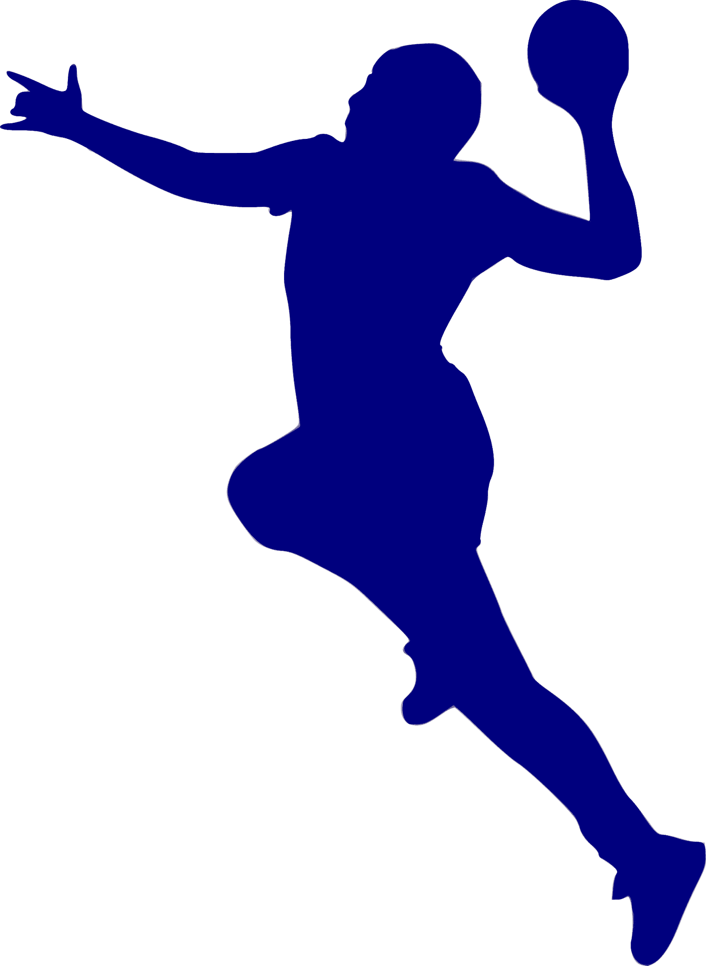 Basketball Player Silhouette Clipart PNG