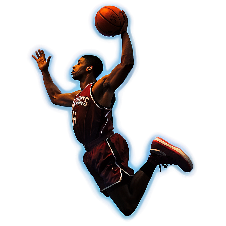 Basketball Player Silhouette Dunk Png Pvc36 PNG