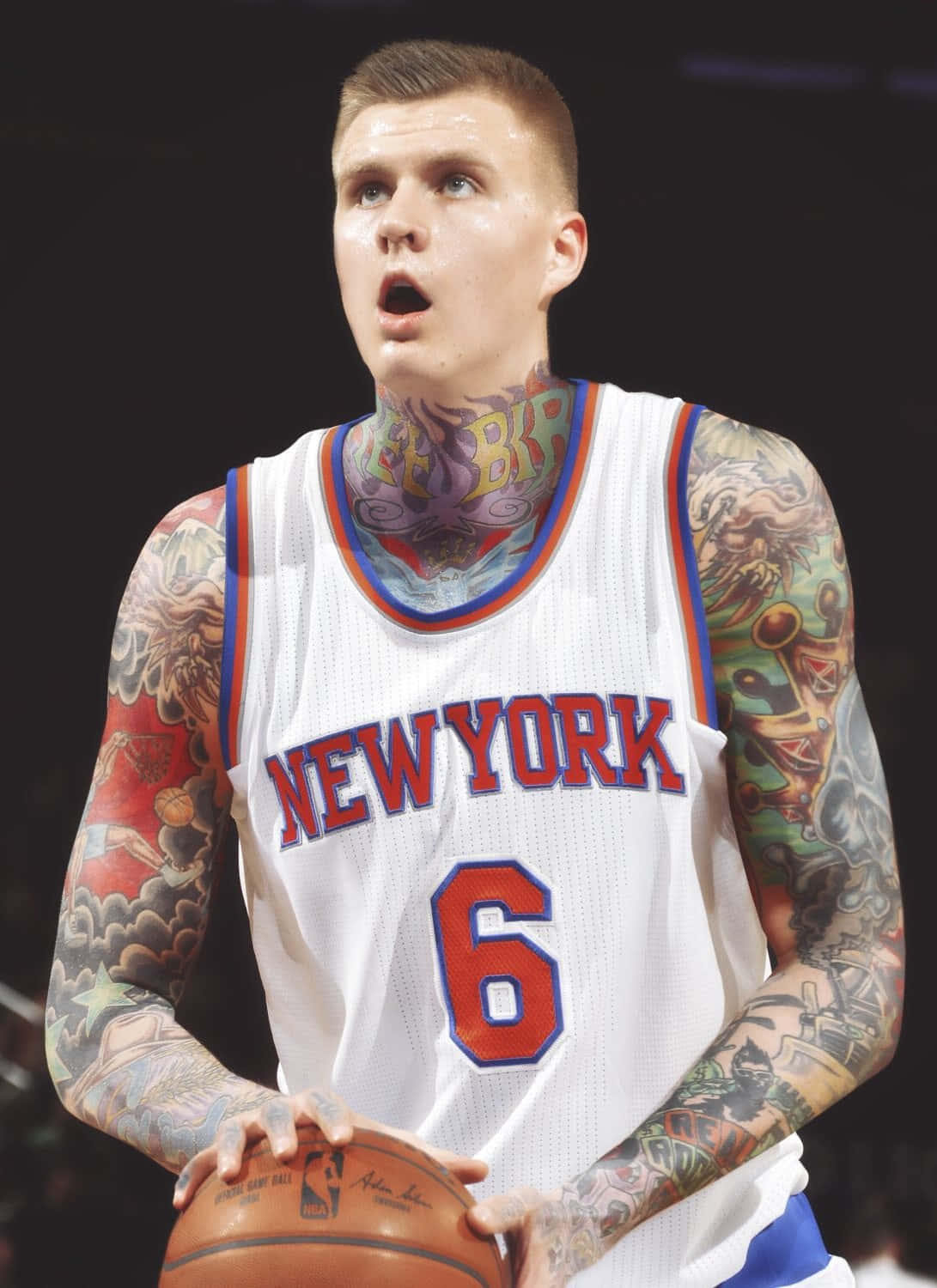 Basketball Player Tattoos New York Jersey Wallpaper